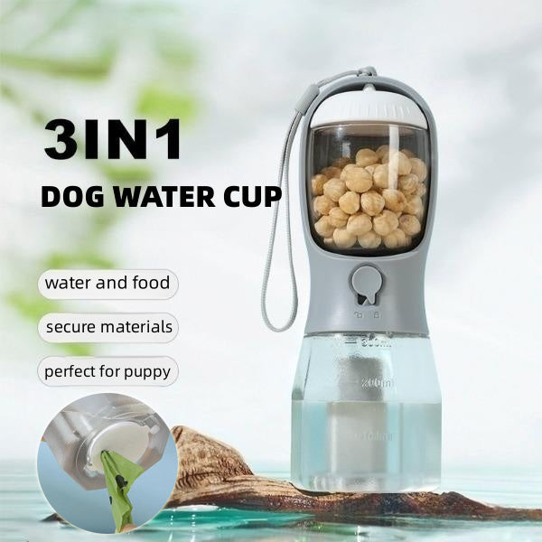 Dog Water Cup Three-in-one Portable Small Multi-functional Pet Cups