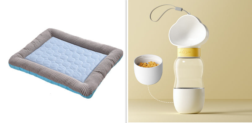Pet Cooling Pad Bed For Dogs Cats Puppy Kitten Ice Silk Material Soft For Summer Sleeping