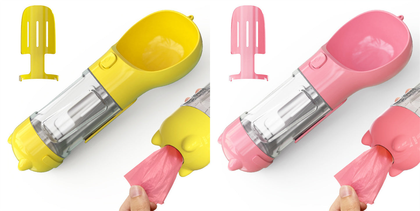 Pet Water Bottle Feeder Bowl Portable Pet Outdoor Travel 3 In 1 Dog Water Bottle