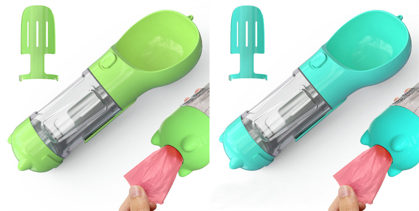 Pet Water Bottle Feeder Bowl Portable Pet Outdoor Travel 3 In 1 Dog Water Bottle