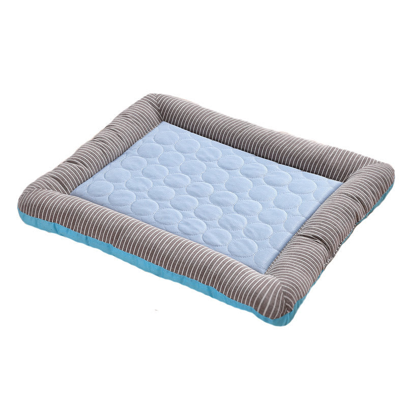 Pet Cooling Pad Bed For Dogs Cats Puppy Kitten Ice Silk Material Soft For Summer Sleeping