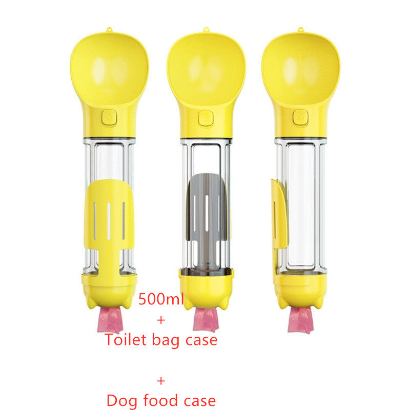 Pet Water Bottle Feeder Bowl Portable Pet Outdoor Travel 3 In 1 Dog Water Bottle
