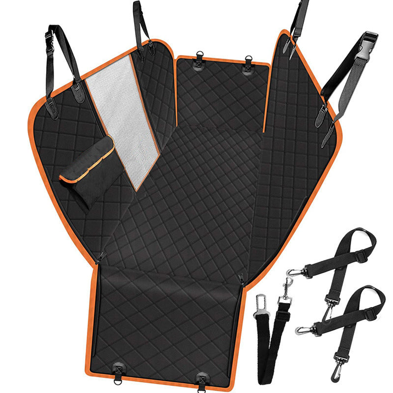Dog Car Seat Cover Mesh with Hammock Safety Protector