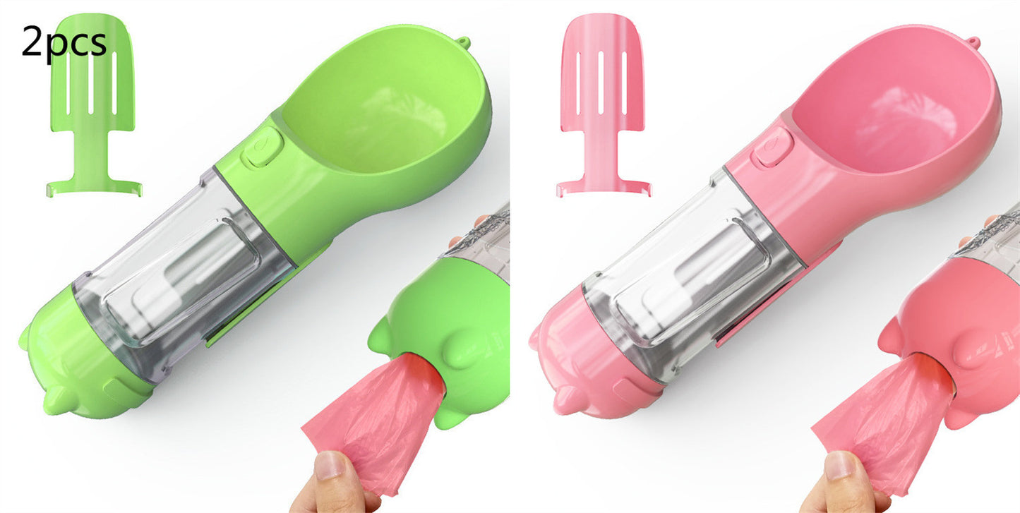 Pet Water Bottle Feeder Bowl Portable Pet Outdoor Travel 3 In 1 Dog Water Bottle