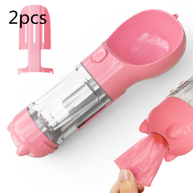 Pet Water Bottle Feeder Bowl Portable Pet Outdoor Travel 3 In 1 Dog Water Bottle