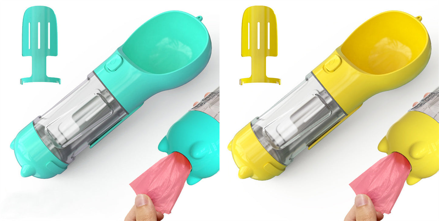 Pet Water Bottle Feeder Bowl Portable Pet Outdoor Travel 3 In 1 Dog Water Bottle
