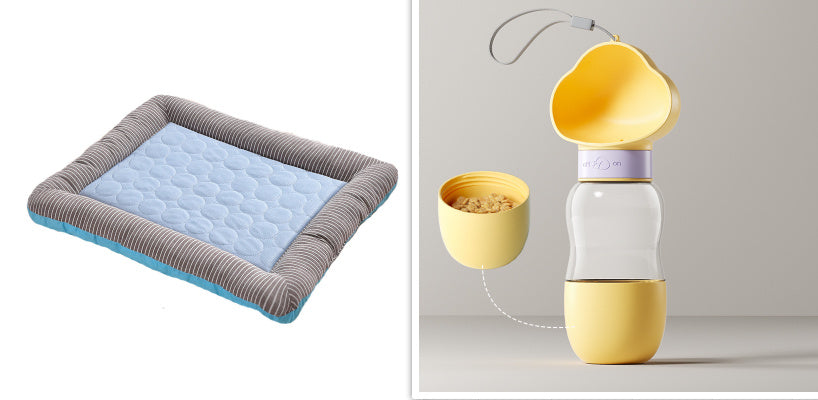 Pet Cooling Pad Bed For Dogs Cats Puppy Kitten Ice Silk Material Soft For Summer Sleeping