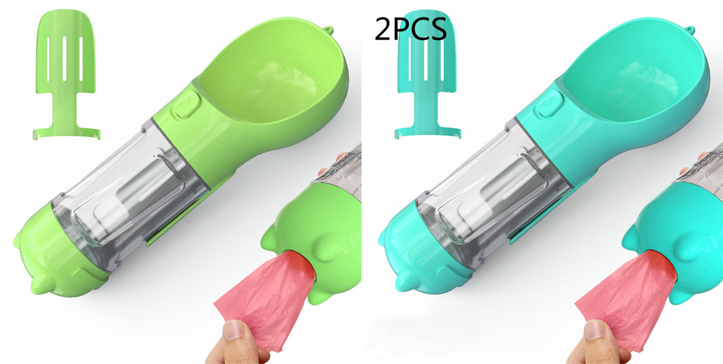 Pet Water Bottle Feeder Bowl Portable Pet Outdoor Travel 3 In 1 Dog Water Bottle