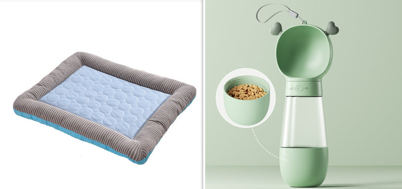 Pet Cooling Pad Bed For Dogs Cats Puppy Kitten Ice Silk Material Soft For Summer Sleeping