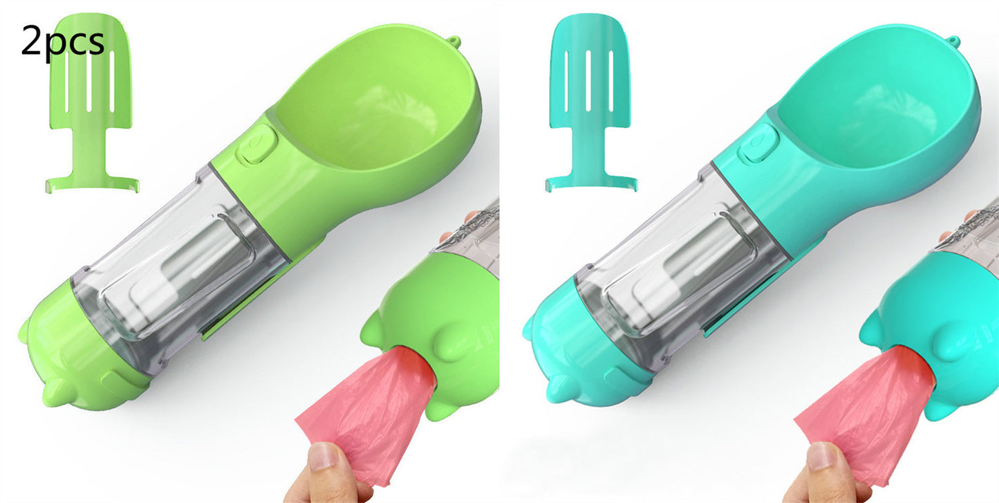 Pet Water Bottle Feeder Bowl Portable Pet Outdoor Travel 3 In 1 Dog Water Bottle