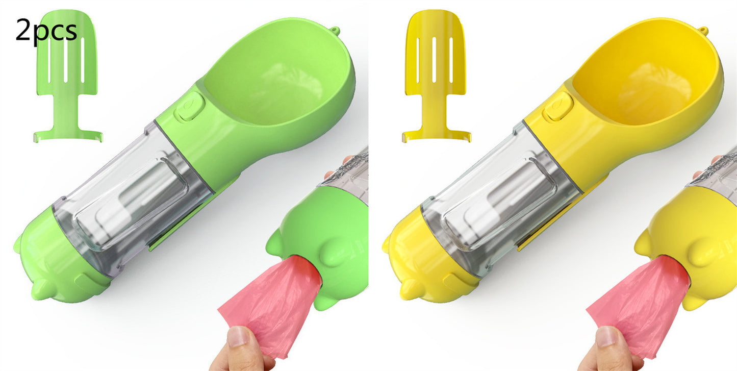 Pet Water Bottle Feeder Bowl Portable Pet Outdoor Travel 3 In 1 Dog Water Bottle