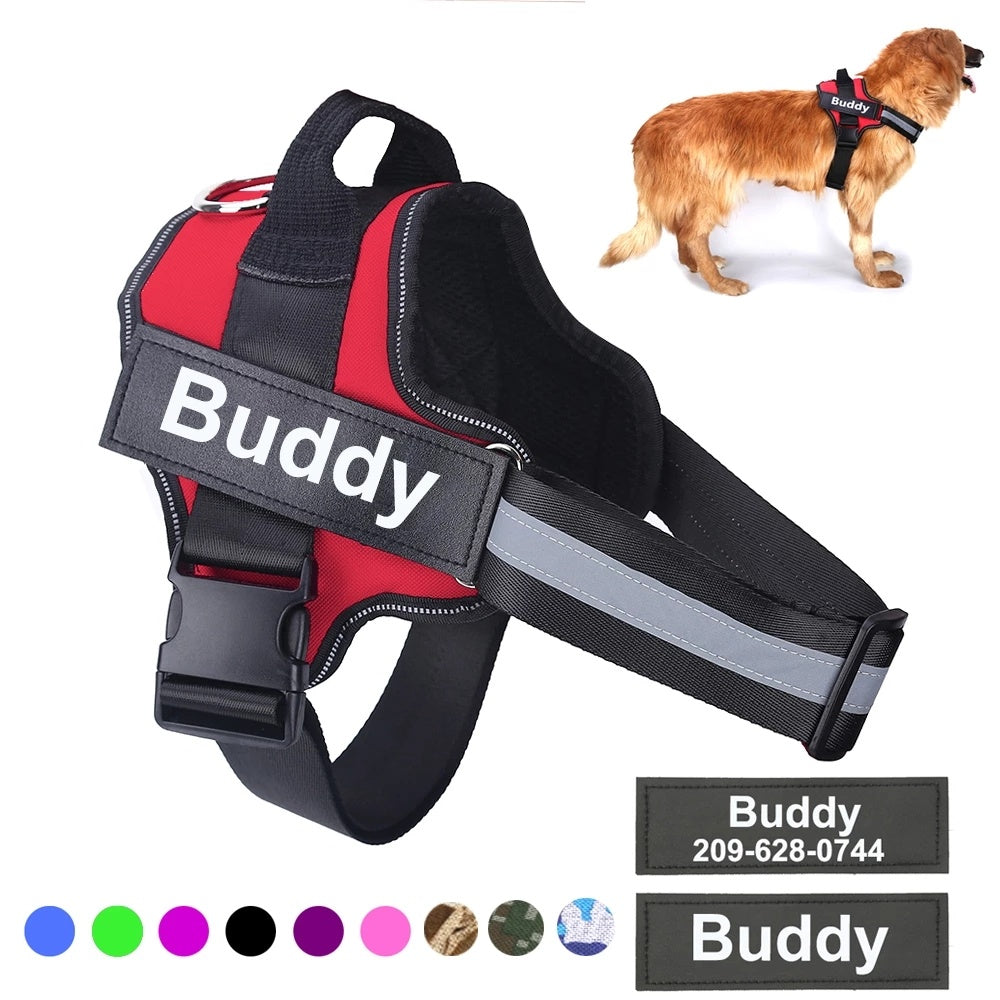 Dog Harness NO PULL Reflective Breathable Adjustable Pet Harness Vest