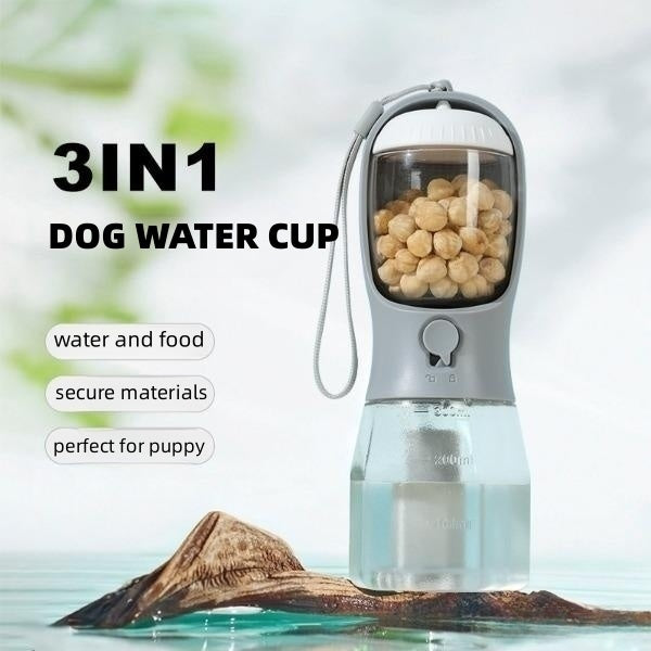 Dog Water Cup Three-in-one Portable Small Multi-functional Pet Cups