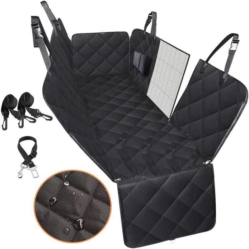 Dog Car Seat Cover Mesh with Hammock Safety Protector
