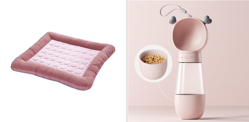 Pet Cooling Pad Bed For Dogs Cats Puppy Kitten Ice Silk Material Soft For Summer Sleeping