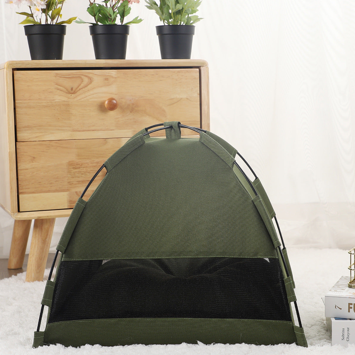 Cat Tent Cooling Mat Dog House Camping With Cushion