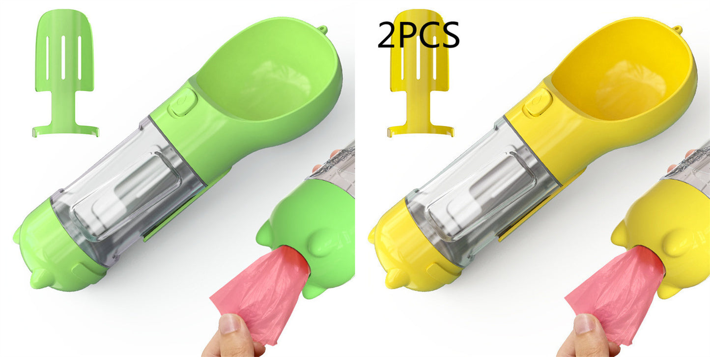 Pet Water Bottle Feeder Bowl Portable Pet Outdoor Travel 3 In 1 Dog Water Bottle