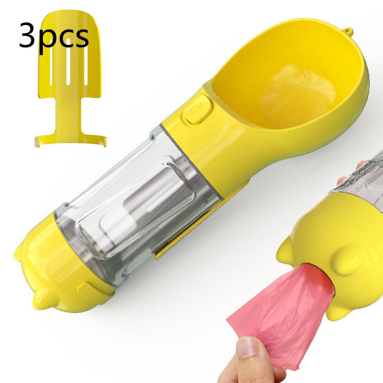 Pet Water Bottle Feeder Bowl Portable Pet Outdoor Travel 3 In 1 Dog Water Bottle