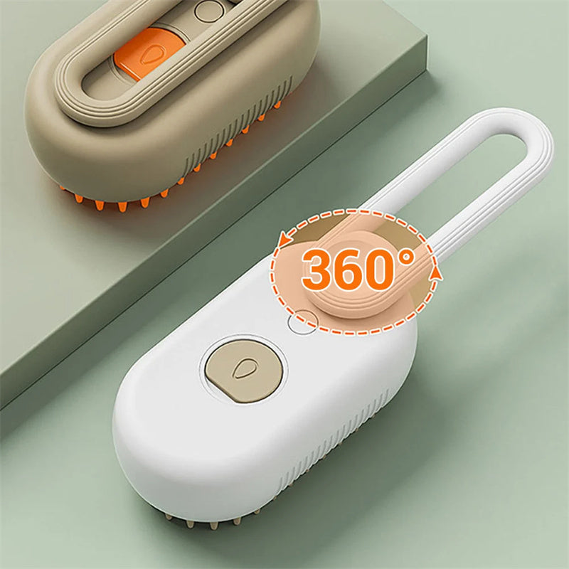 Pet Steam Brush Comb 3 In 1 Electric Spray Hair Brushes Pet Grooming