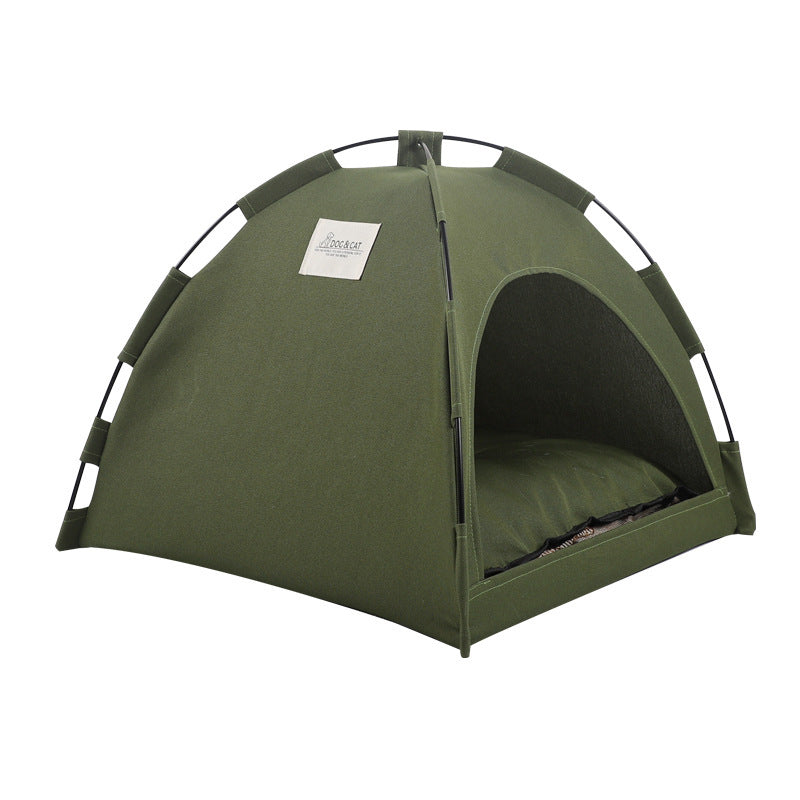 Cat Tent Cooling Mat Dog House Camping With Cushion