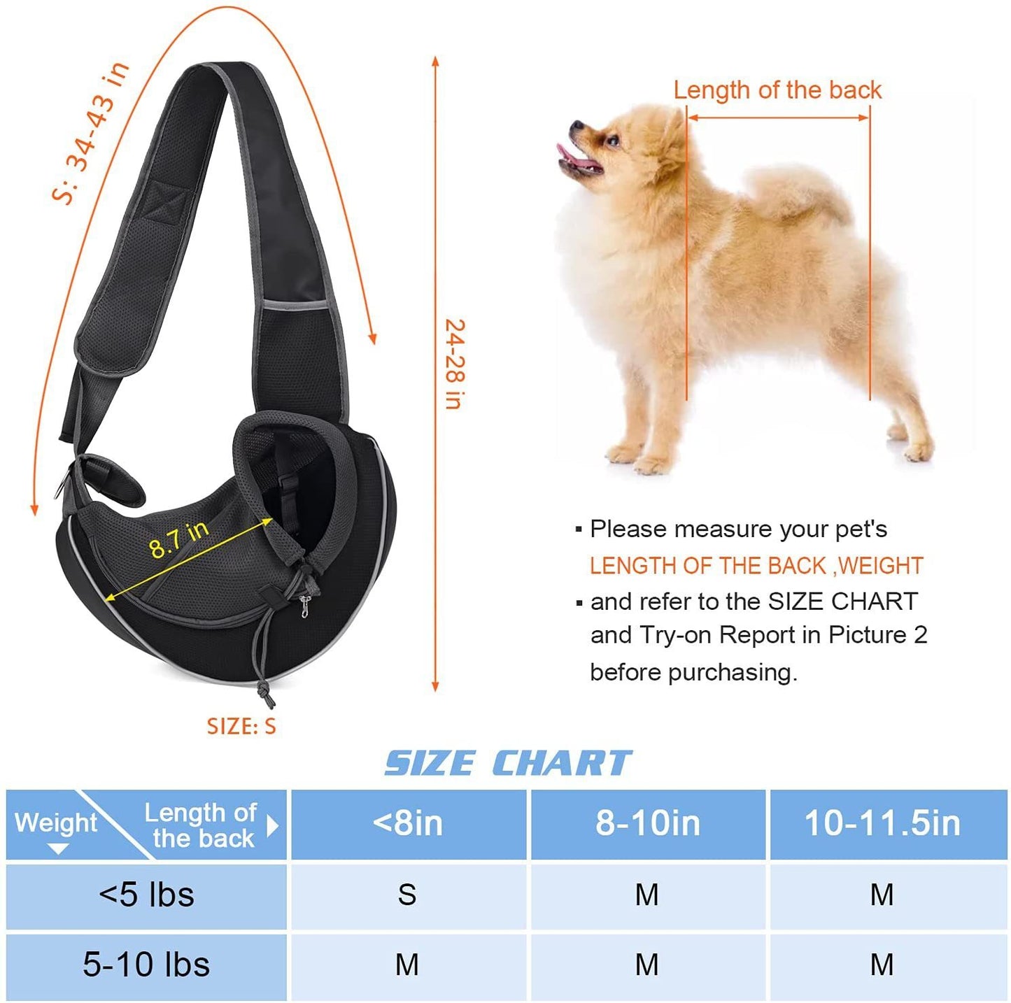 Carrying Pets Bag Outdoor Portable Crossbody Bag