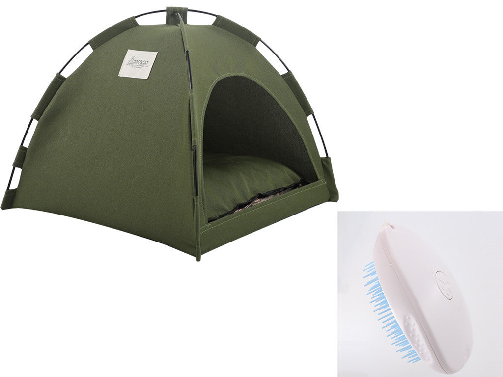 Cat Tent Cooling Mat Dog House Camping With Cushion