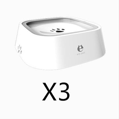 1.5L Cat Dog Water Bowl with Anti-Overflow Slow Water Feeder Dispenser