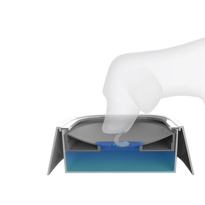 1.5L Cat Dog Water Bowl with Anti-Overflow Slow Water Feeder Dispenser