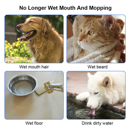 1.5L Cat Dog Water Bowl with Anti-Overflow Slow Water Feeder Dispenser