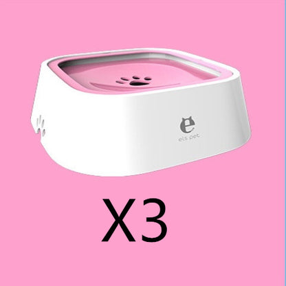 1.5L Cat Dog Water Bowl with Anti-Overflow Slow Water Feeder Dispenser