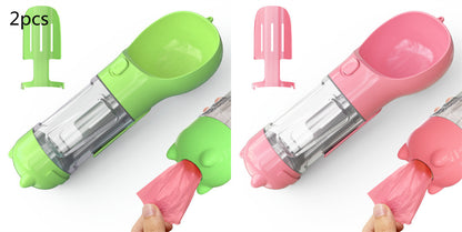 Pet Water Bottle Feeder Bowl Portable Pet Outdoor Travel 3 In 1 Dog Water Bottle