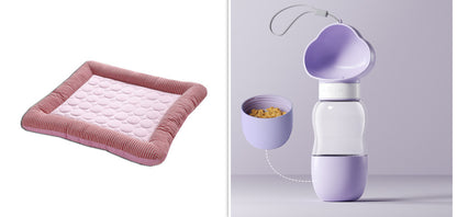 Pet Cooling Pad Bed For Dogs Cats Puppy Kitten Ice Silk Material Soft For Summer Sleeping
