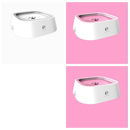 1.5L Cat Dog Water Bowl with Anti-Overflow Slow Water Feeder Dispenser