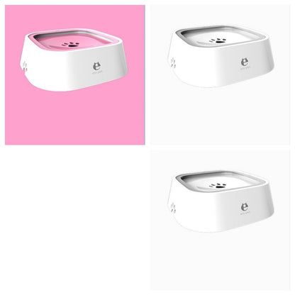 1.5L Cat Dog Water Bowl with Anti-Overflow Slow Water Feeder Dispenser