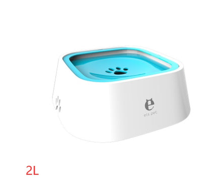 1.5L Cat Dog Water Bowl with Anti-Overflow Slow Water Feeder Dispenser