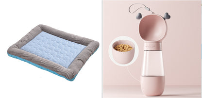 Pet Cooling Pad Bed For Dogs Cats Puppy Kitten Ice Silk Material Soft For Summer Sleeping