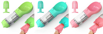 Pet Water Bottle Feeder Bowl Portable Pet Outdoor Travel 3 In 1 Dog Water Bottle