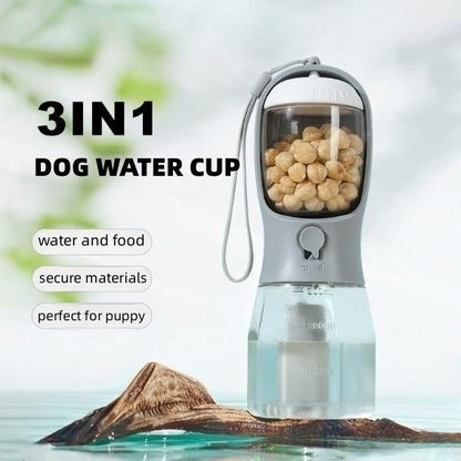 Dog Water Cup Three-in-one Portable Small Multi-functional Pet Cups
