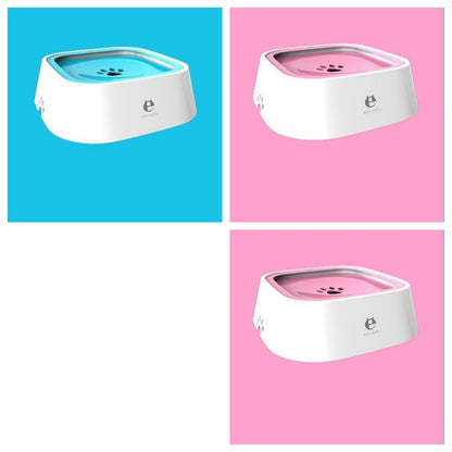 1.5L Cat Dog Water Bowl with Anti-Overflow Slow Water Feeder Dispenser