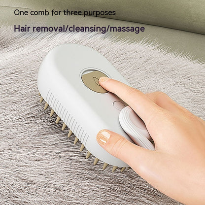 Pet Steam Brush Comb 3 In 1 Electric Spray Hair Brushes Pet Grooming