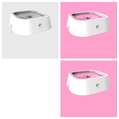 1.5L Cat Dog Water Bowl with Anti-Overflow Slow Water Feeder Dispenser