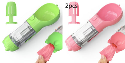 Pet Water Bottle Feeder Bowl Portable Pet Outdoor Travel 3 In 1 Dog Water Bottle